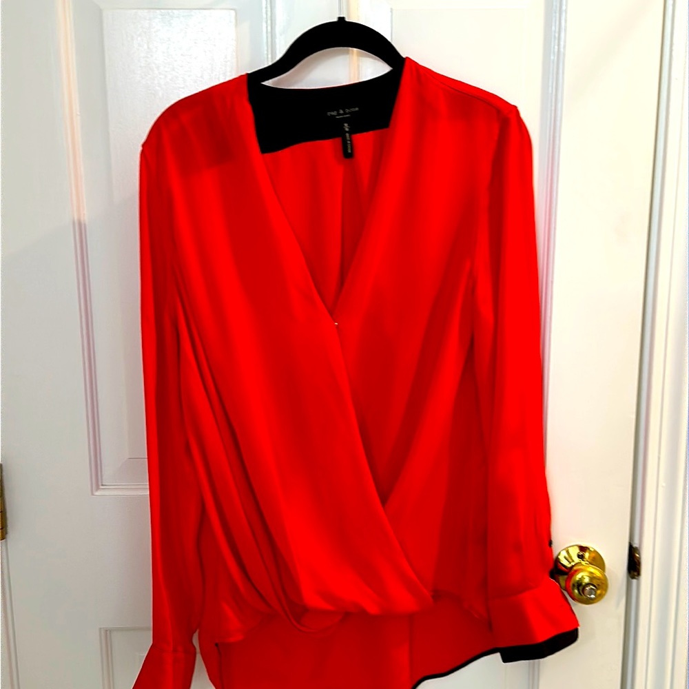 Rag & Bone cross over blouse